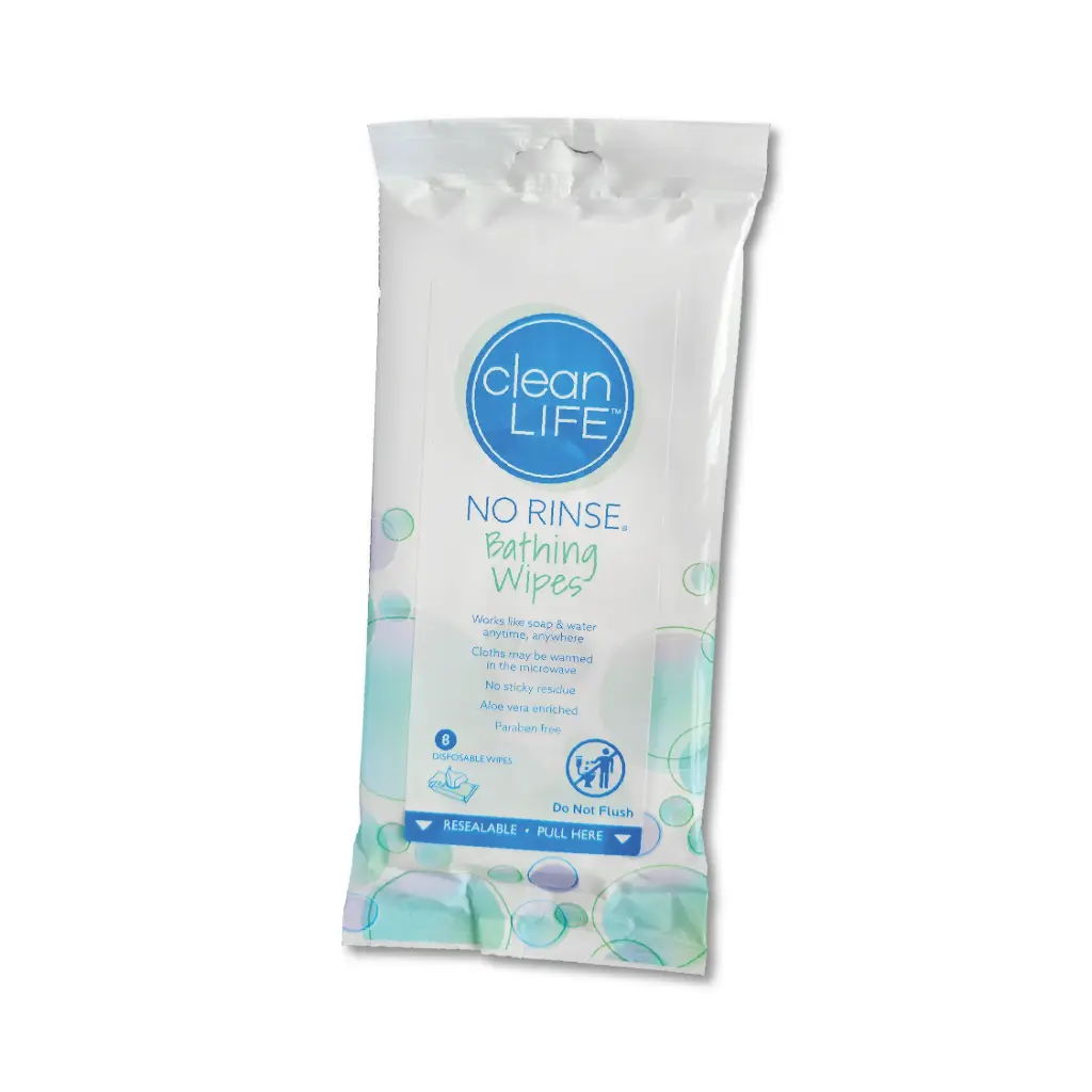 [CL-BATH WIPES 24] 8 Toallas para baño en seco "Bath Wipes"